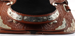 BILLY COOK TOOLED LEATHER WESTERN SADDLE 