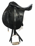 ENGLISH LEATHER SADDLE WITH SADDLE PAD