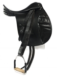 ENGLISH LEATHER SADDLE WITH SADDLE PAD