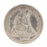 1877-CC CARSON CITY US SEATED LIBERTY 25C QUARTER COIN
