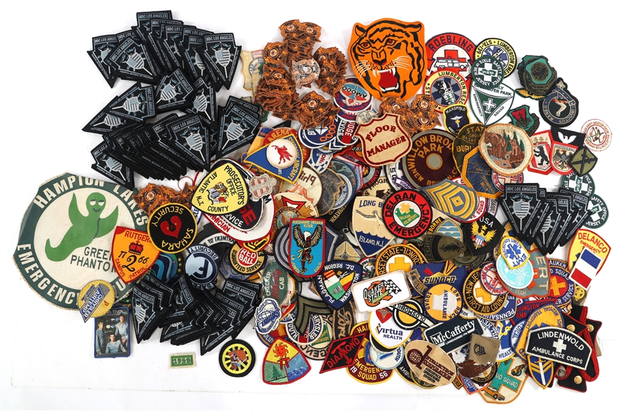 CIVILIAN AND MILITARY PATCHES - BONANZA LOT OF 300+
