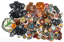 CIVILIAN AND MILITARY PATCHES - BONANZA LOT OF 300+