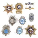 POLICE, LAW ENFORCEMENT, AND SECURITY BADGES AND CLIPS