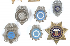 POLICE, LAW ENFORCEMENT, AND SECURITY BADGES AND CLIPS