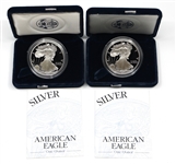 1997 AMERICAN EAGLE 1 OZ .999 FINE SILVER COINS