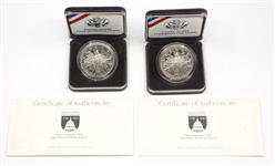 1989 UNITED STATES CONGRESSIONAL SILVER DOLLAR COINS