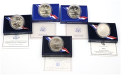 UNITED STATES COMMEMORATIVE SILVER DOLLAR COINS