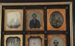 1/9 PLATE TINTYPE & DAGUERREOTYPE FRAMED GROUPING