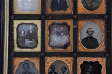 1/9 PLATE TINTYPE & DAGUERREOTYPE FRAMED GROUPING