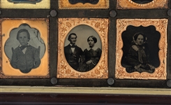 1/9 PLATE TINTYPE & DAGUERREOTYPE FRAMED GROUPING