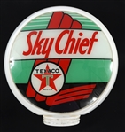 1940s TEXACO SKY CHIEF MILK GLASS GAS PUMP GLOBE