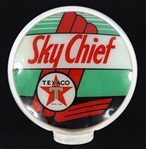 1940s TEXACO SKY CHIEF MILK GLASS GAS PUMP GLOBE