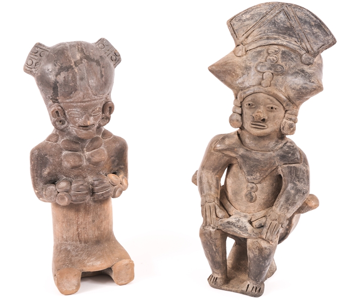 NATIVE SOUTH AMERICAN INSPIRED POTTERY STATUETTES