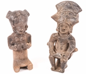 NATIVE SOUTH AMERICAN INSPIRED POTTERY STATUETTES