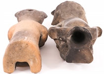 NATIVE SOUTH AMERICAN INSPIRED POTTERY STATUETTES