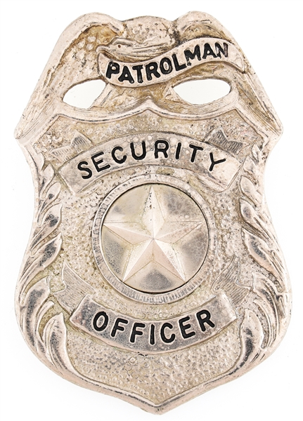 SECURITY OFFICER PATROLMAN BADGE