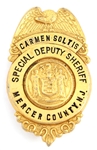 MERCER COUNTY NEW JERSEY SPECIAL DEPUTY SHERIFF BADGE