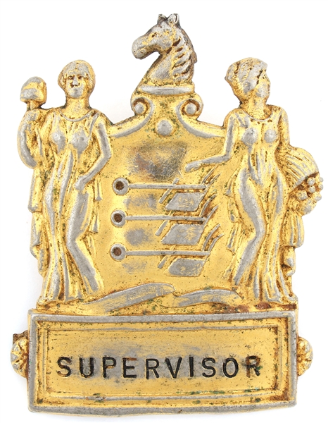 NEW JERSEY SUPERVISOR HAT BADGE