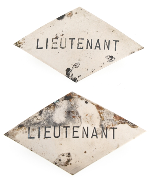 LIEUTENANT BADGES LOT OF TWO