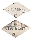 LIEUTENANT BADGES LOT OF TWO