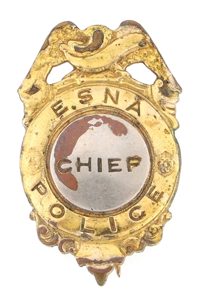 E SNA POLICE CHIEF BADGE