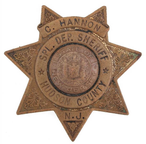 HUDSON COUNTY NEW JERSEY SPECIAL DEPUTY SHERIFF BADGE