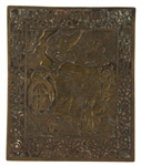 19th C. RUSSIAN ORTHODOX PROPHET ELIJAH BRASS ICONS