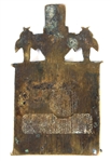 18/19th C. RUSSIAN ORTHODOX BRASS & ENAMEL ICONS