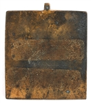 19th C. RUSSIAN ORTHODOX BRASS ICON PENDANTS