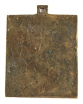 19th C. RUSSIAN ORTHODOX BRASS ICON PENDANTS