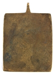 19th C. RUSSIAN ORTHODOX BRASS ICON PENDANTS
