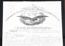 19TH C. OFFICIAL COPY OF LINCOLN ERA PROMOTION DOCUMENT