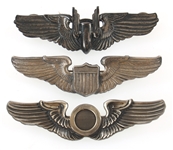 U.S. WORLD WAR II STERLING SILVER PILOT WINGS