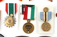 U.S. DESERT STORM MEDALS, PATCHES, STICKERS, & PIN