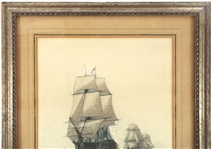 W.L. WYLLIE THE FIRST JOURNEY OF VICTORY ETCHING FRAMED