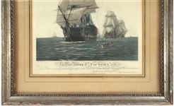W.L. WYLLIE THE FIRST JOURNEY OF VICTORY ETCHING FRAMED