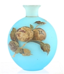 19th C. MT. WASHINGTON BURMESE ART GLASS BUDVASE