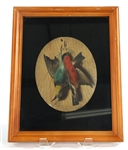 19th C. MICHELANGELO MEUCCI GAME BIRDS OIL PAINTING