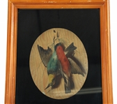 19th C. MICHELANGELO MEUCCI GAME BIRDS OIL PAINTING