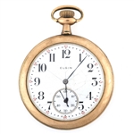 MENS ELGIN GOLD FILLED CASE POCKET WATCH