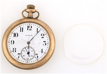 MEN'S ELGIN GOLD FILLED CASE POCKET WATCH