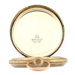 MEN'S HAMILTON GOLD FILLED CASE POCKET WATCH
