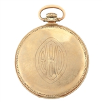 MEN'S HAMILTON GOLD FILLED CASE POCKET WATCH