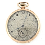 MENS ELGIN GOLD FILLED CASE POCKET WATCH