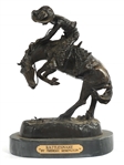 AFTER FREDERIC REMINGTON RATTLESNAKE BRONZE STATUE