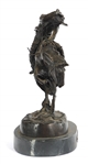 AFTER FREDERIC REMINGTON RATTLESNAKE BRONZE STATUE