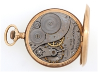 MEN'S ELGIN 14K YELLOW GOLD CASE POCKET WATCH 