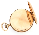 MEN'S ELGIN 14K YELLOW GOLD CASE POCKET WATCH 