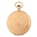 MEN'S ELGIN 14K YELLOW GOLD CASE POCKET WATCH 
