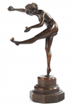 AFTER CLAIRE COLINET THE JUGGLER BRONZE STATUE